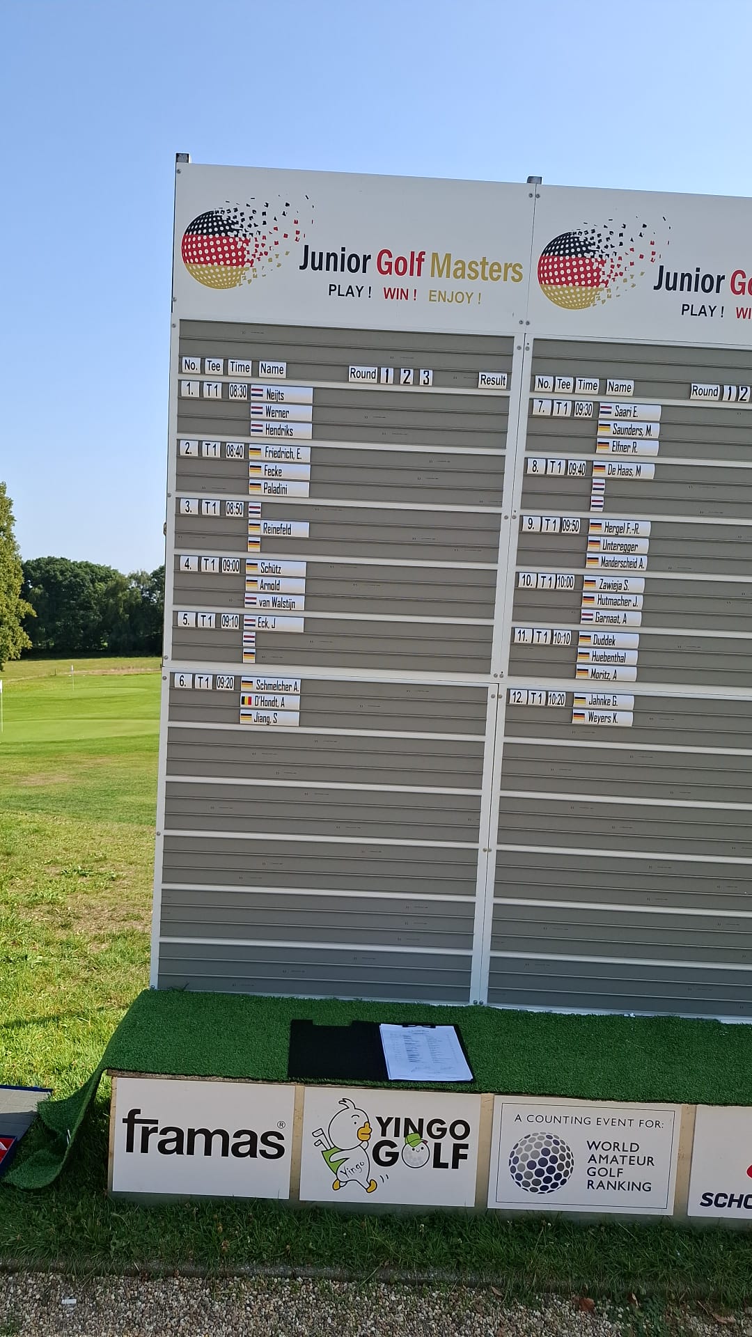 Junior Golf Masters deze woensdag t/m vrijdag  op het Rijk !!